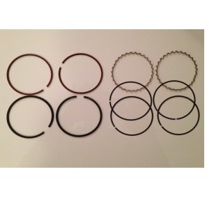 Kit segments 1.5 / 2 / 4 mm acier spécial compétition /  Set of rings competition for 2 pistons 1.5 / 2 / 4mm