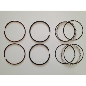 Kit segments LN 1.5 / 2 / 3 mm Ø 77 mm en acier spécial compétition / Set of rings competition LN for 2 pistons